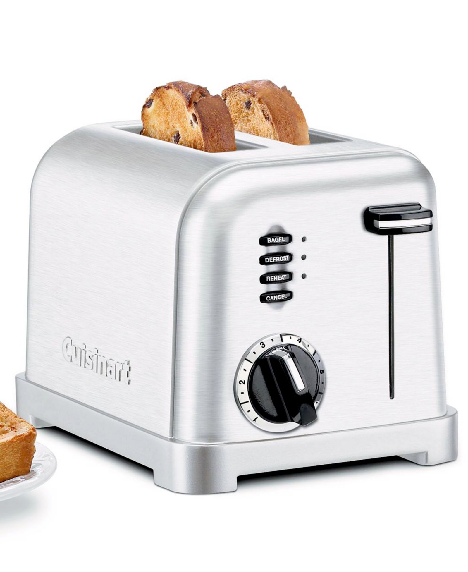 Тостер Cuisinart CPT-160, классический, матовый хром, на 2 ломтика