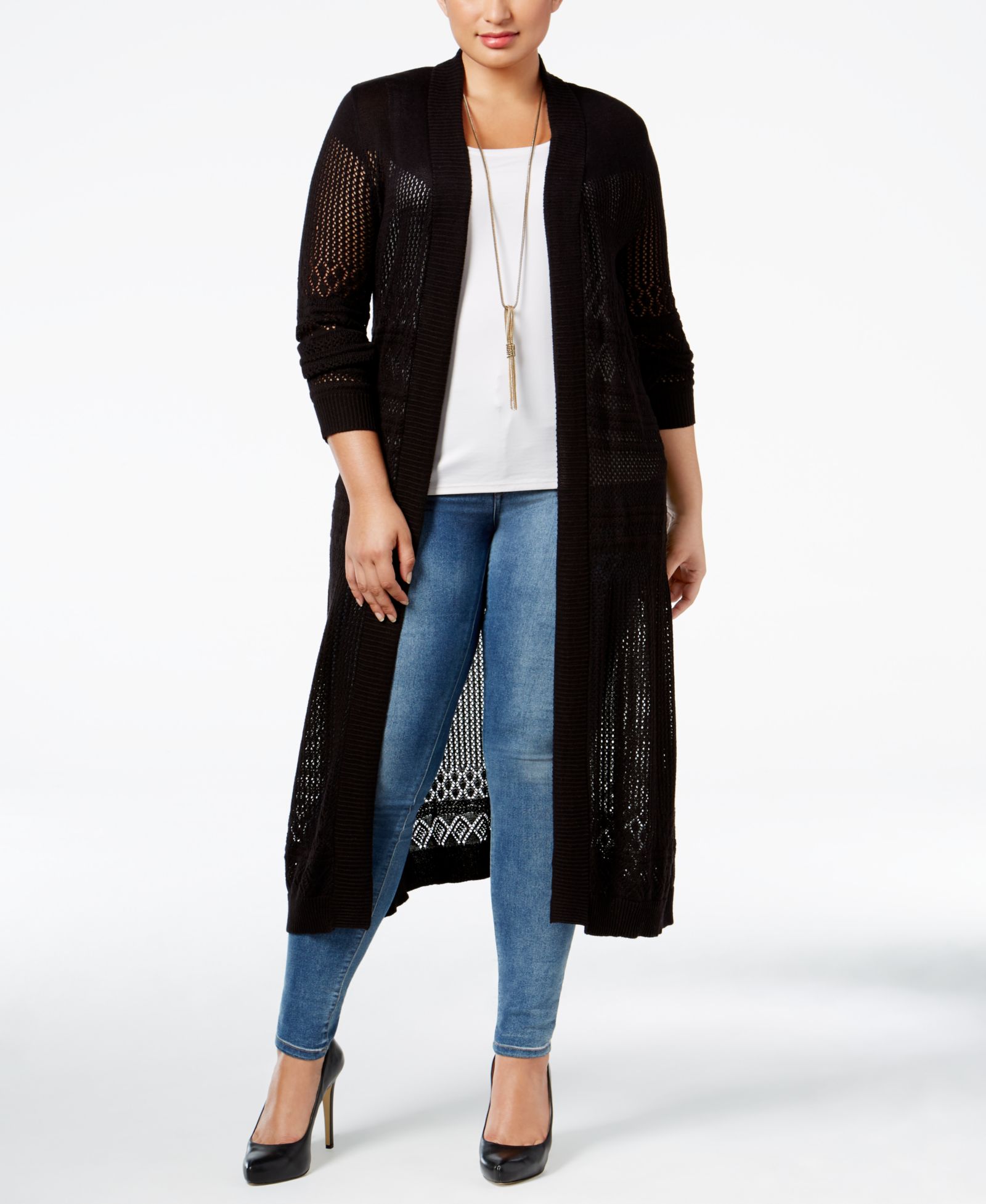 Бесшовный кардиган Belldini Plus Pointelle-Stitch Duster