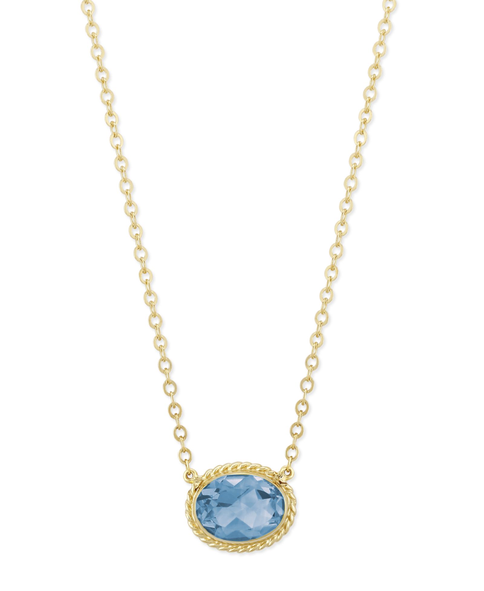 Ожерелье Gemstone Twist Gallery в 14k Yellow Gold