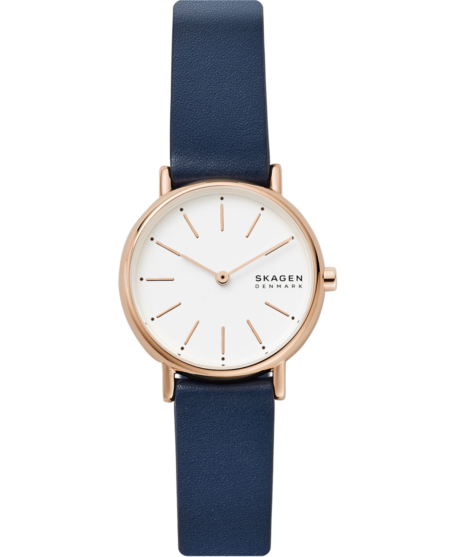 Skagen Женские часы Signatur Navy Leather Strap 30mm