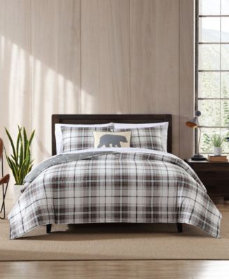 Eddie Bauer Alder Plaid 3-Pc. Comforter Set, King