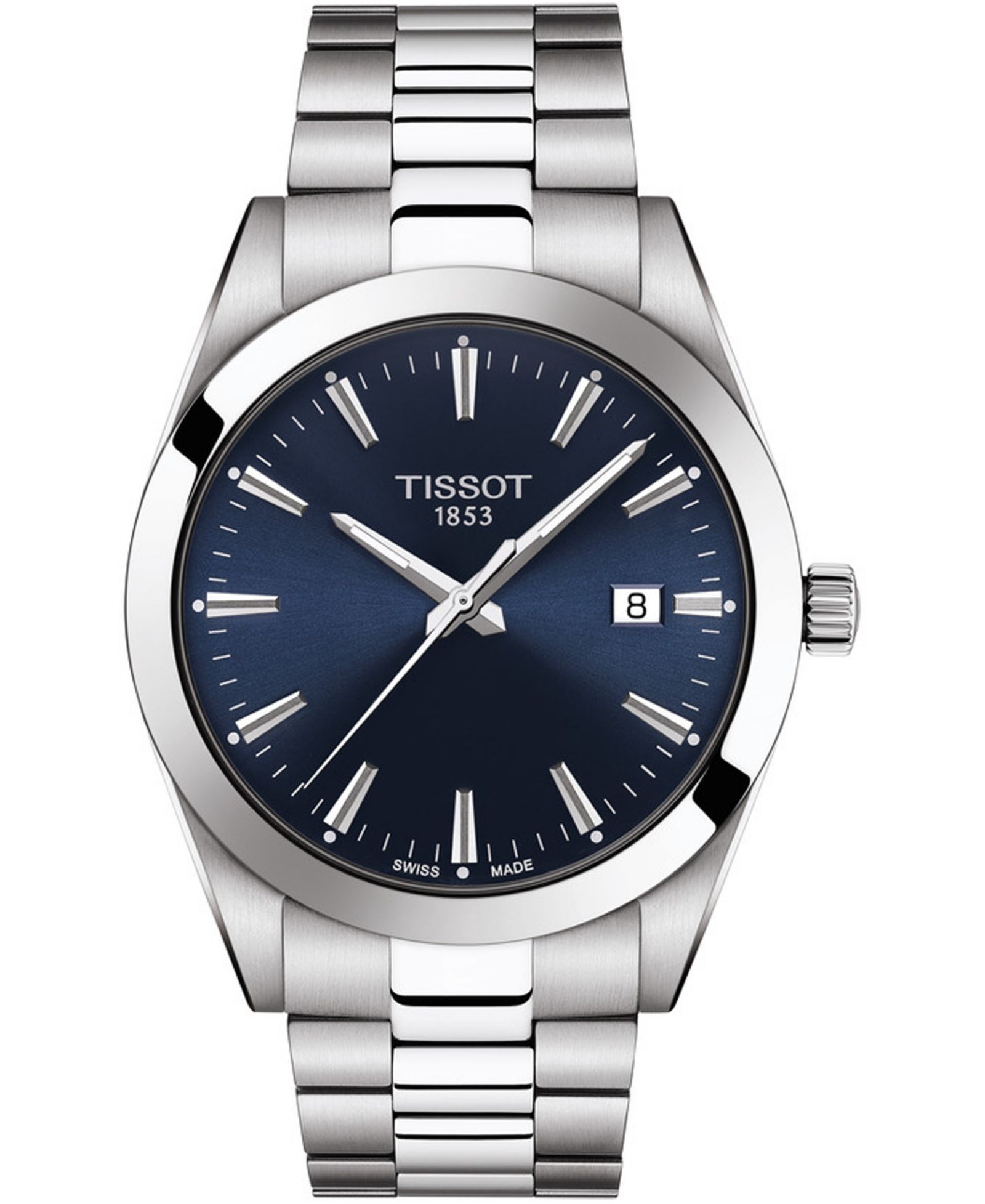 Tissot Men's Swiss T-Classic Gentleman Stainless Steel Bracelet Watch 40mm