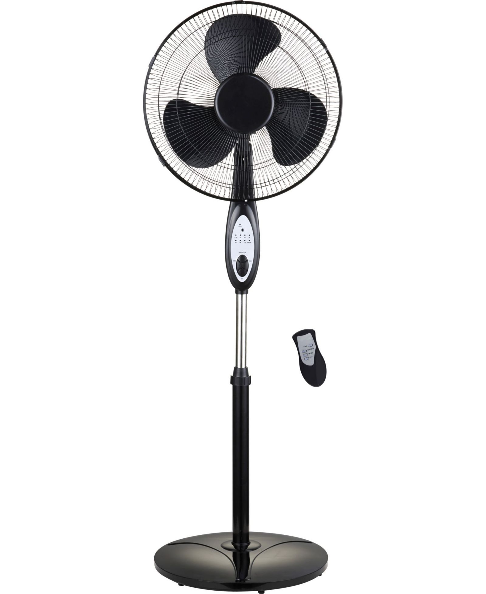 Optimus 16 in. Oscillating Stand Fan with Remote Control