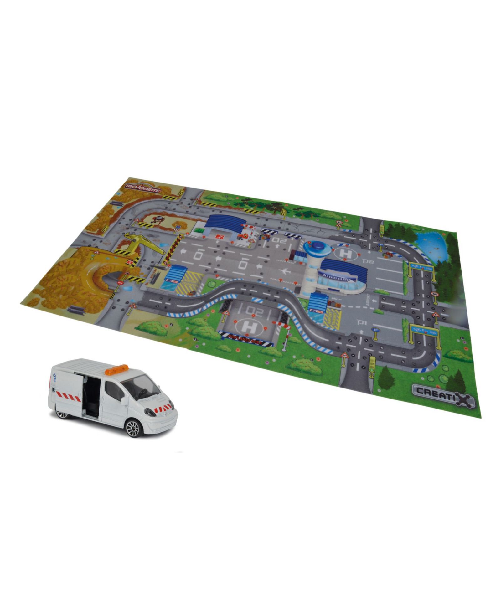 Dickie Toys Majorette Creatix игровой коврик со сборной моделью и Die-Cast машиной