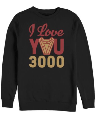 Marvel Мужское флисовое худи Avengers Endgame I Love You 300 Arc Reactor