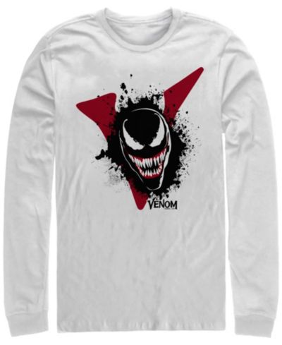 Мужская футболка Marvel Venom с логотипом V и длинным рукавом