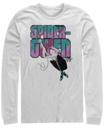 Мужская футболка Marvel Spider-Man Into the Spider-Verse Spider-gwen Swinging с длинным рукавом