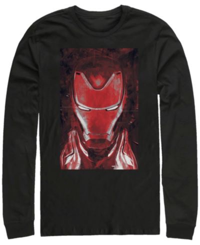 Мужская футболка с длинным рукавом Marvel Avengers Endgame Red Iron Man