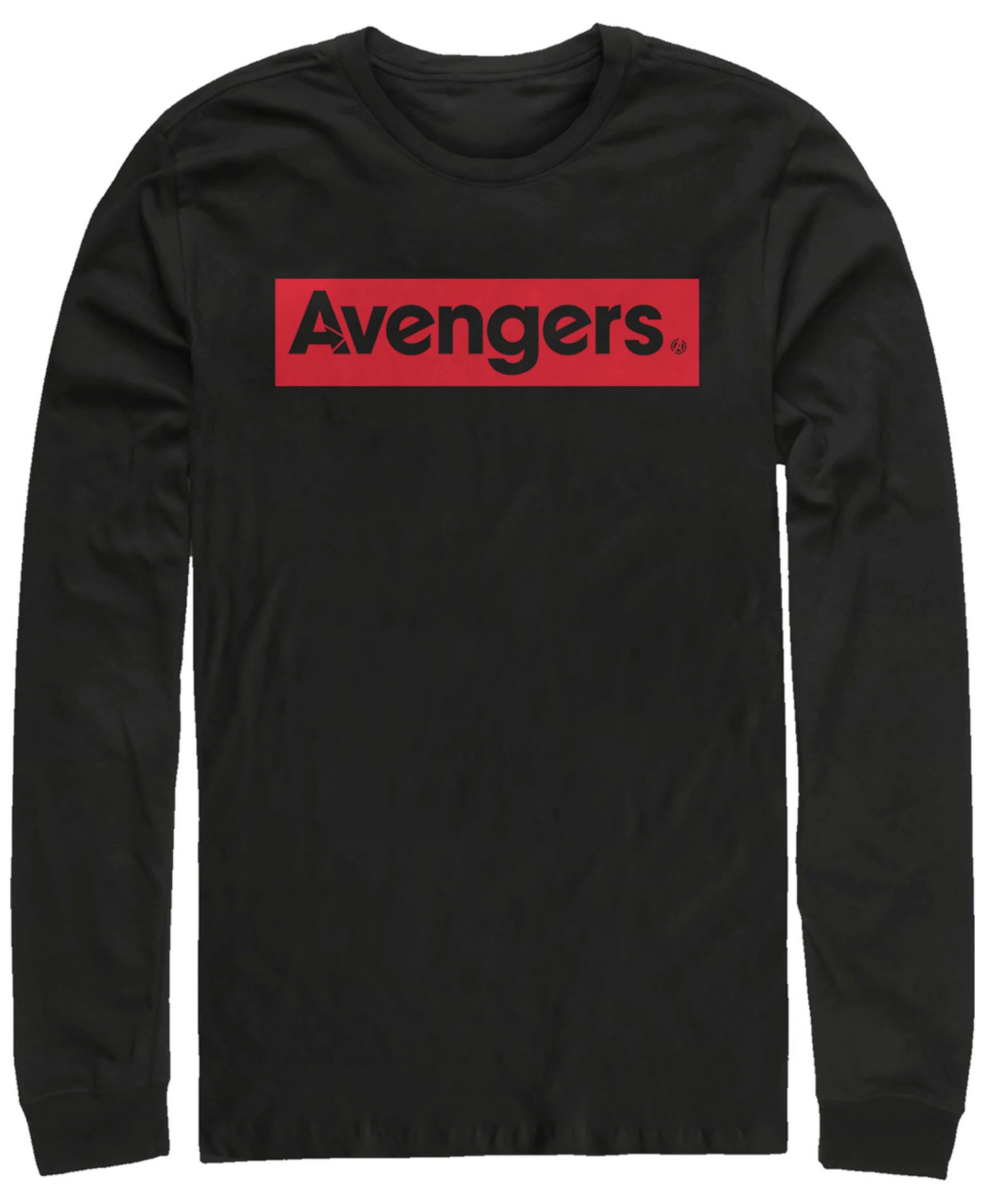 Мужская футболка Marvel Avengers Classic Logo, с длинным рукавом