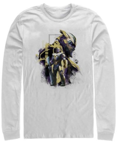 Мужская футболка Marvel Avengers Endgame Thanos Mad Titan Side View Long Sleeve