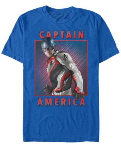 Marvel Мужская футболка с принтом Avengers Endgame Captain America, короткий рукав