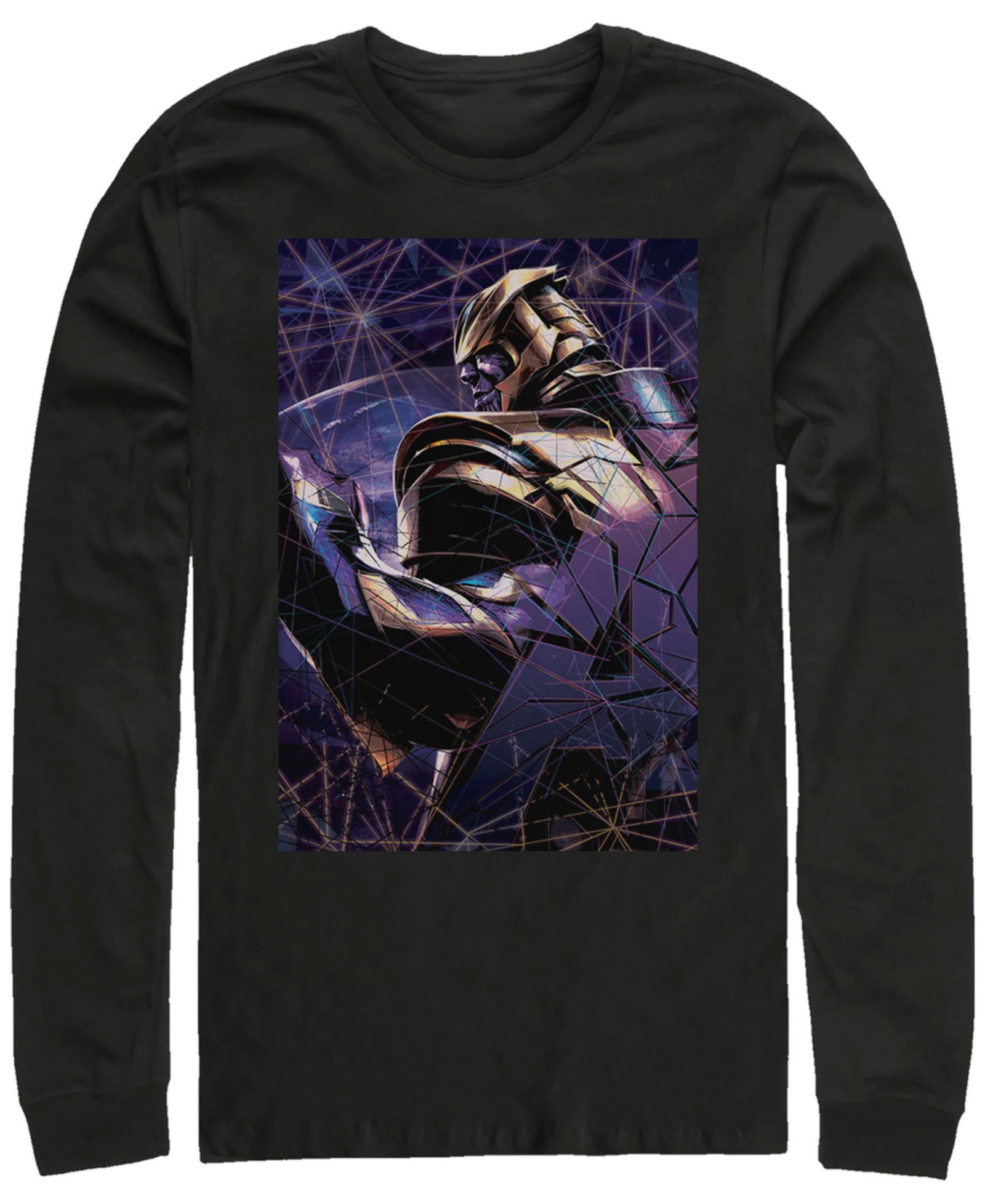 Мужская футболка Fifth Sun Marvel Avengers Endgame Thanos Galaxy Shattered Glass Long Sleeve