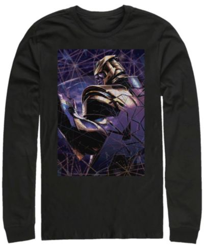 Мужская футболка Fifth Sun Marvel Avengers Endgame Thanos Galaxy Shattered Glass Long Sleeve