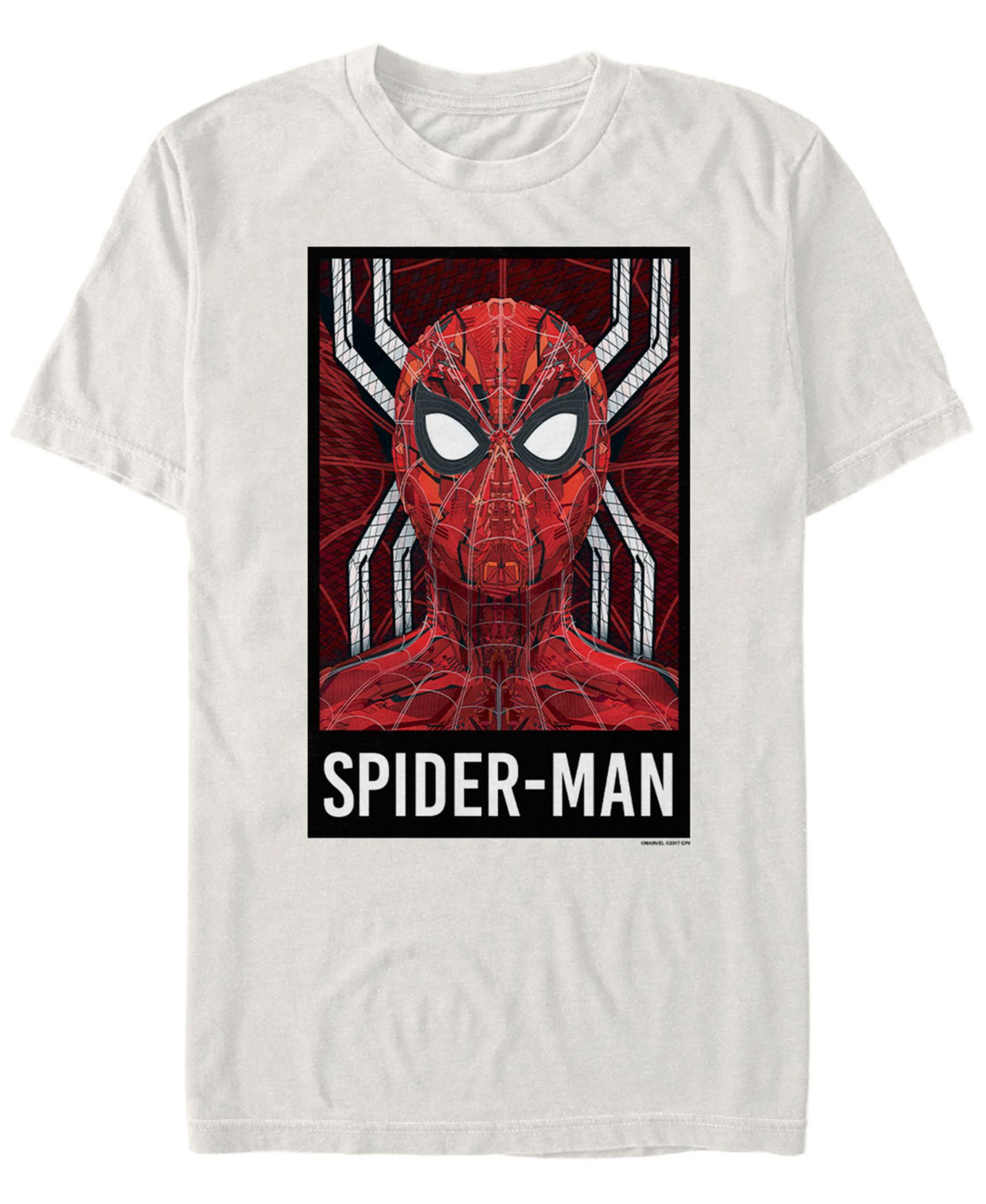 Мужская футболка Fifth Sun Marvel Spider-Man Far From Home Mask Fill Poster с коротким рукавом