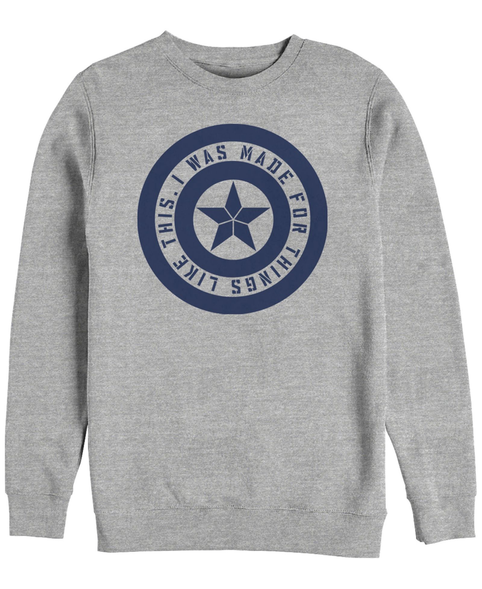 Свитшот Marvel Men's Avengers Endgame Chest Shield Crewneck Fleece
