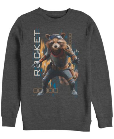 Мужское свитшот Marvel Avengers Endgame Rocket Action Pose с круглым вырезом