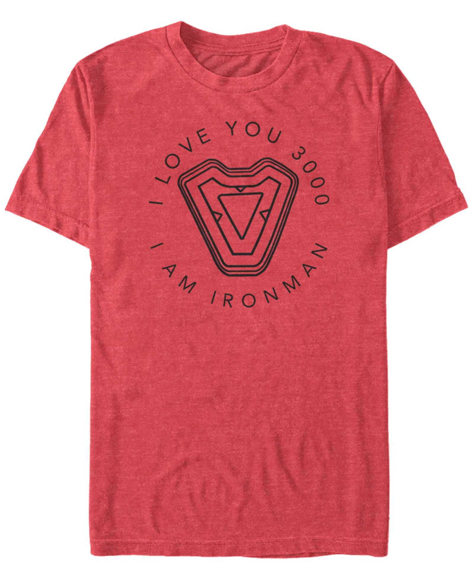 Marvel Men's Avengers Endgame Iron Man I Love You 3000, Short Sleeve T-shirt