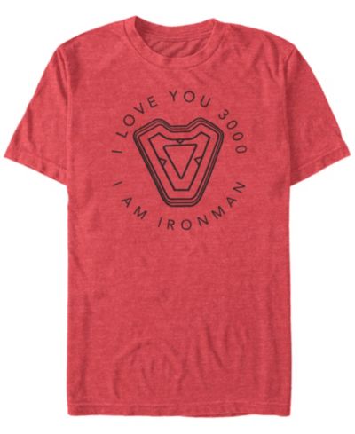 Мужская футболка Marvel Avengers Endgame Iron Man I Love You 3000, Short Sleeve
