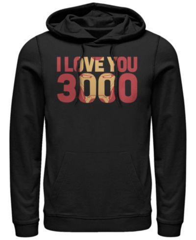 Marvel Avengers Endgame I Love You 3000 Iron Man, Мужской худи-свитшот