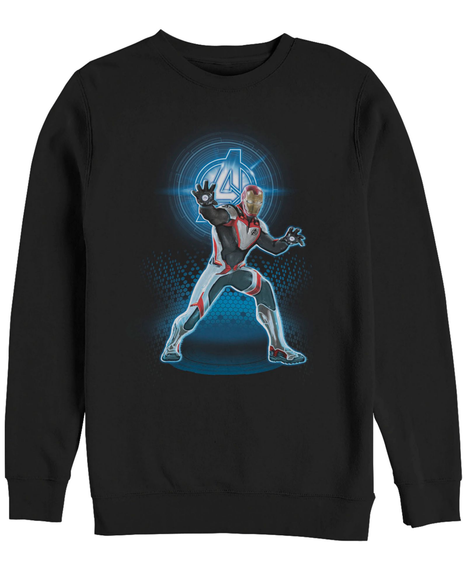 Мужское флисовое свитшот Marvel Avengers Endgame Iron Man Armor Suit