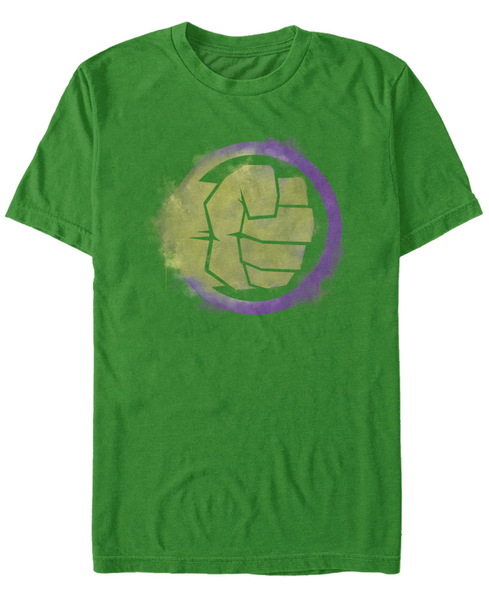 Marvel Мужская футболка Avengers Endgame Hulk Spray Paint Fist Logo, с коротким рукавом