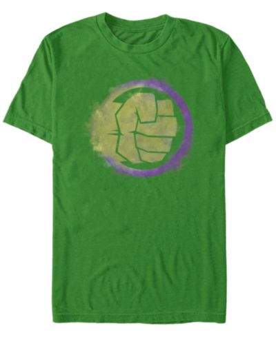 Marvel Мужская футболка Avengers Endgame Hulk Spray Paint Fist Logo, с коротким рукавом