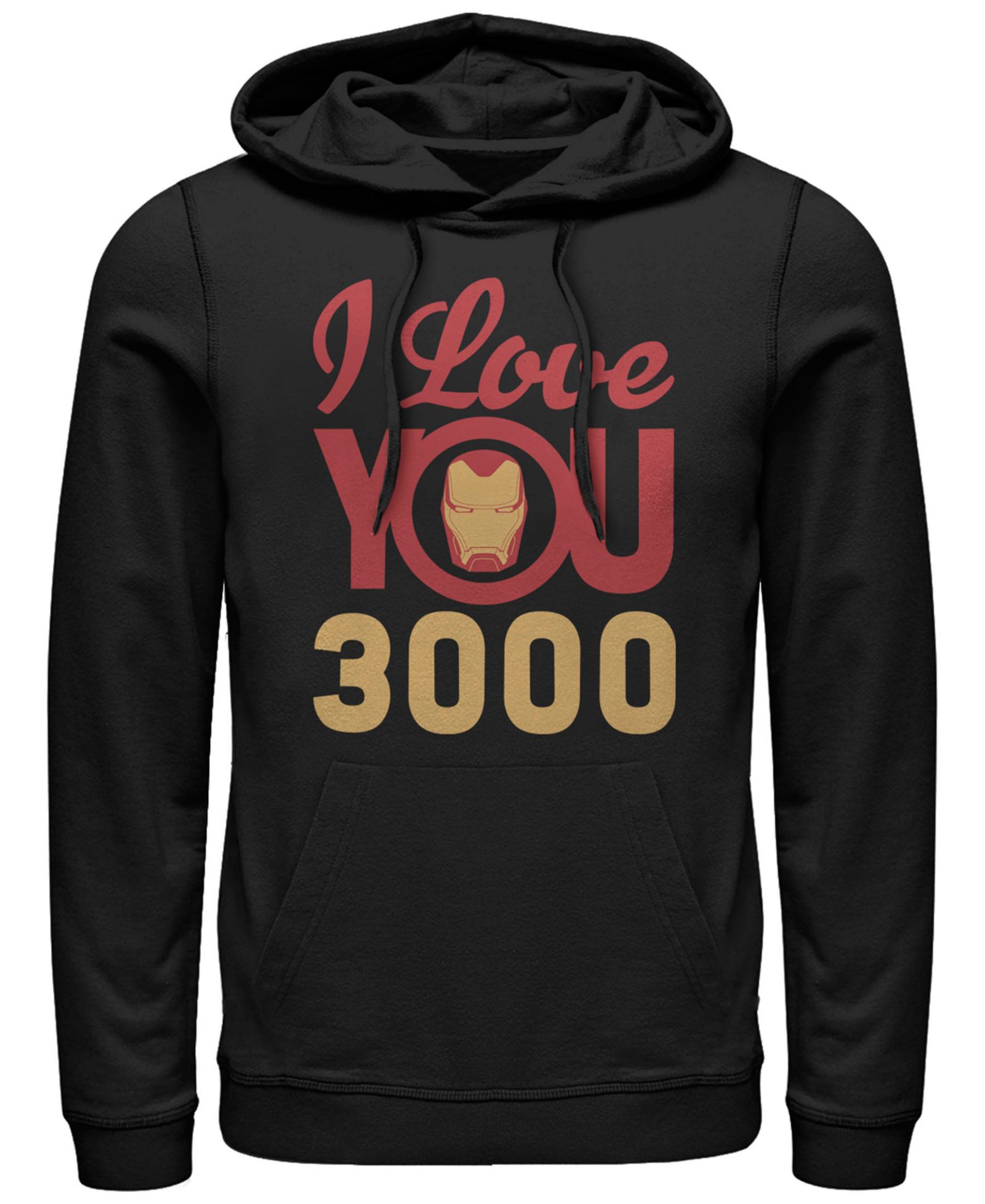 Мужское худи Marvel Avengers Endgame Iron Man Face I Love You 3000