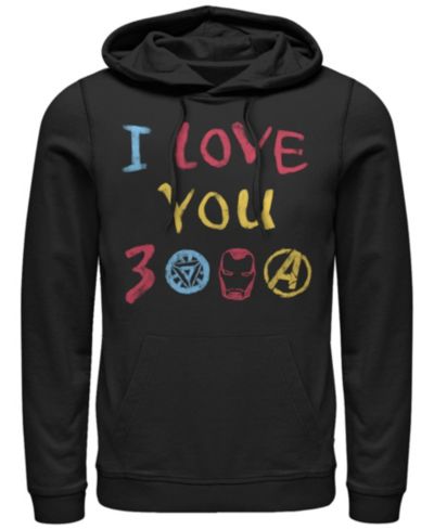 Мужское худи Marvel Avengers Endgame Iron Man I Love You 3000