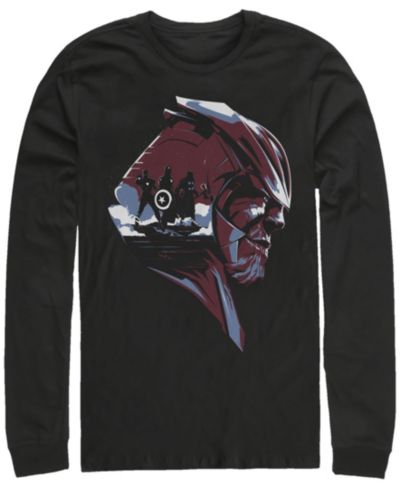 Футболка Marvel Men's Avengers Endgame Thanos Helmet Scene, Long Sleeve