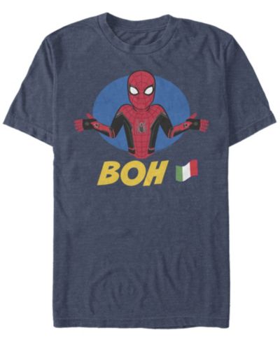 Marvel Мужская футболка Spider-Man Far From Home Boh Spidey Shrug с коротким рукавом