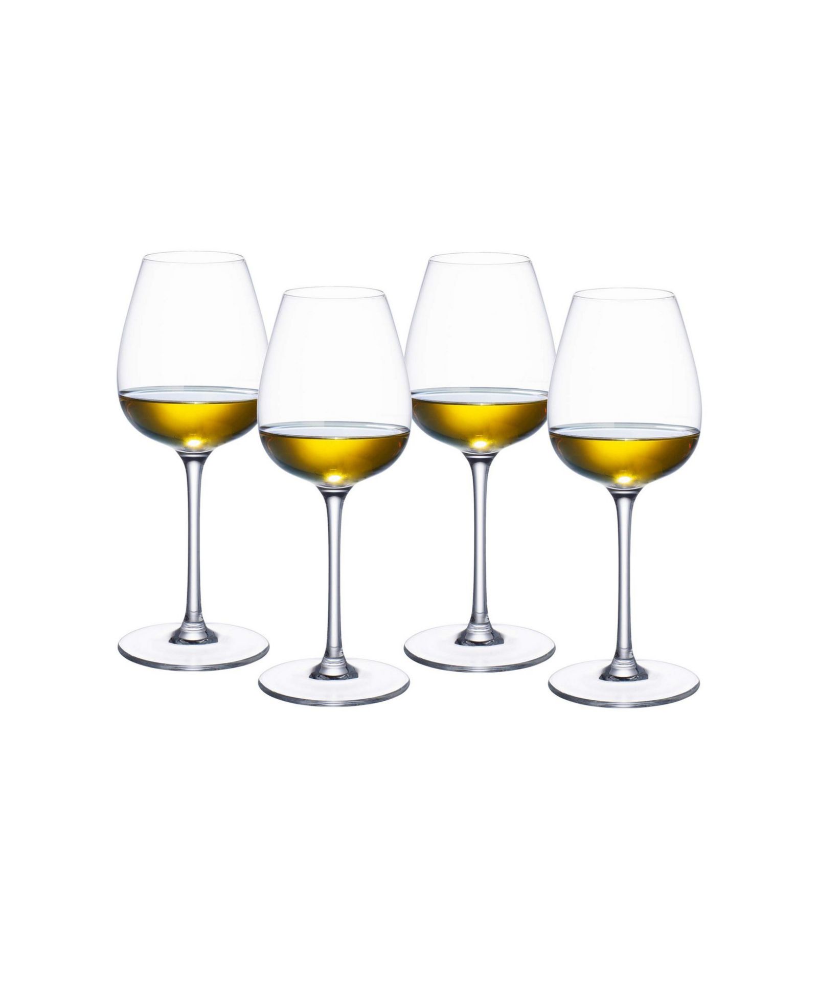 Villeroy & Boch Purismo White Wine Fresh and Rounded Glass, Set of 4