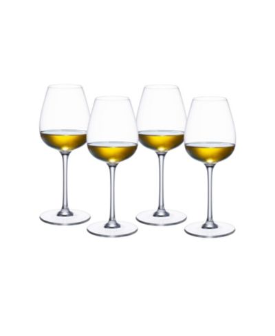 Villeroy & Boch Purismo White Wine Fresh and Rounded Glass, Set of 4