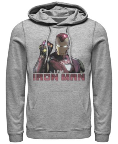 Мужское худи Marvel Avengers Endgame I Am Iron Man Gauntlet Pullover