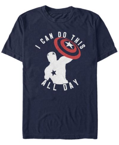 Мужская футболка Marvel Avengers Endgame Captain America I Can Do This All Day Short Sleeve
