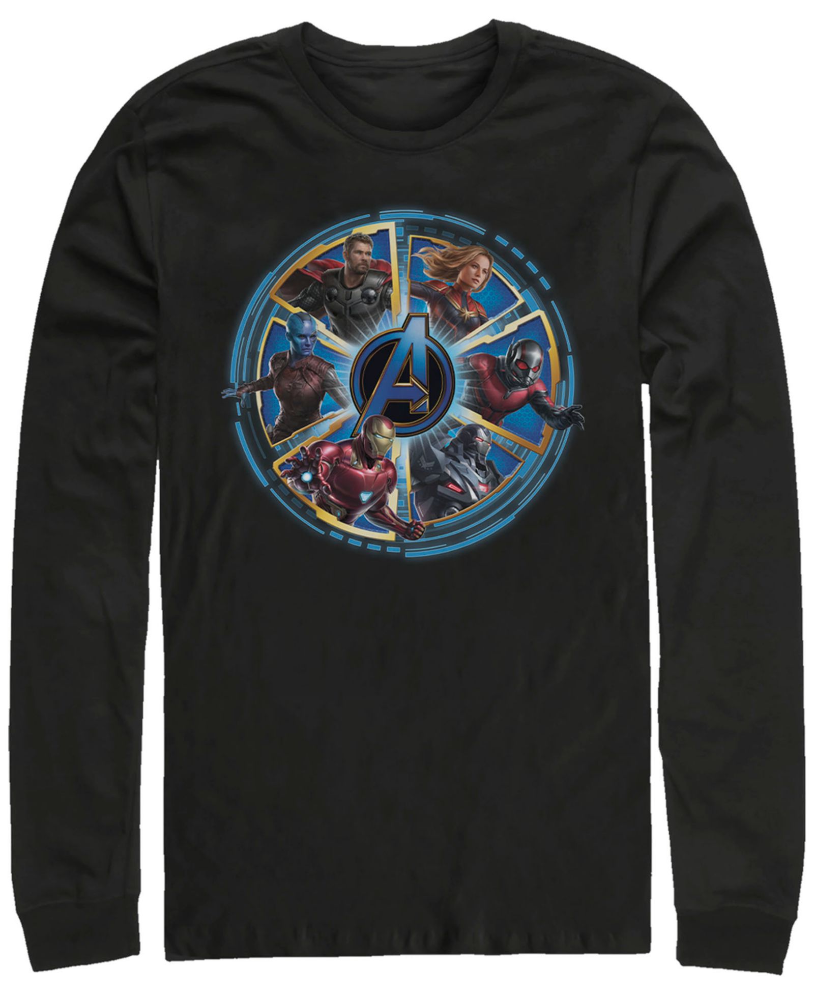 Мужская футболка Marvel Avengers Endgame Wheel of Heros Long Sleeve