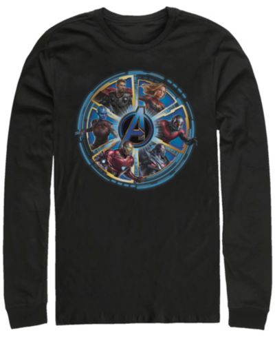 Мужская футболка Marvel Avengers Endgame Wheel of Heros Long Sleeve
