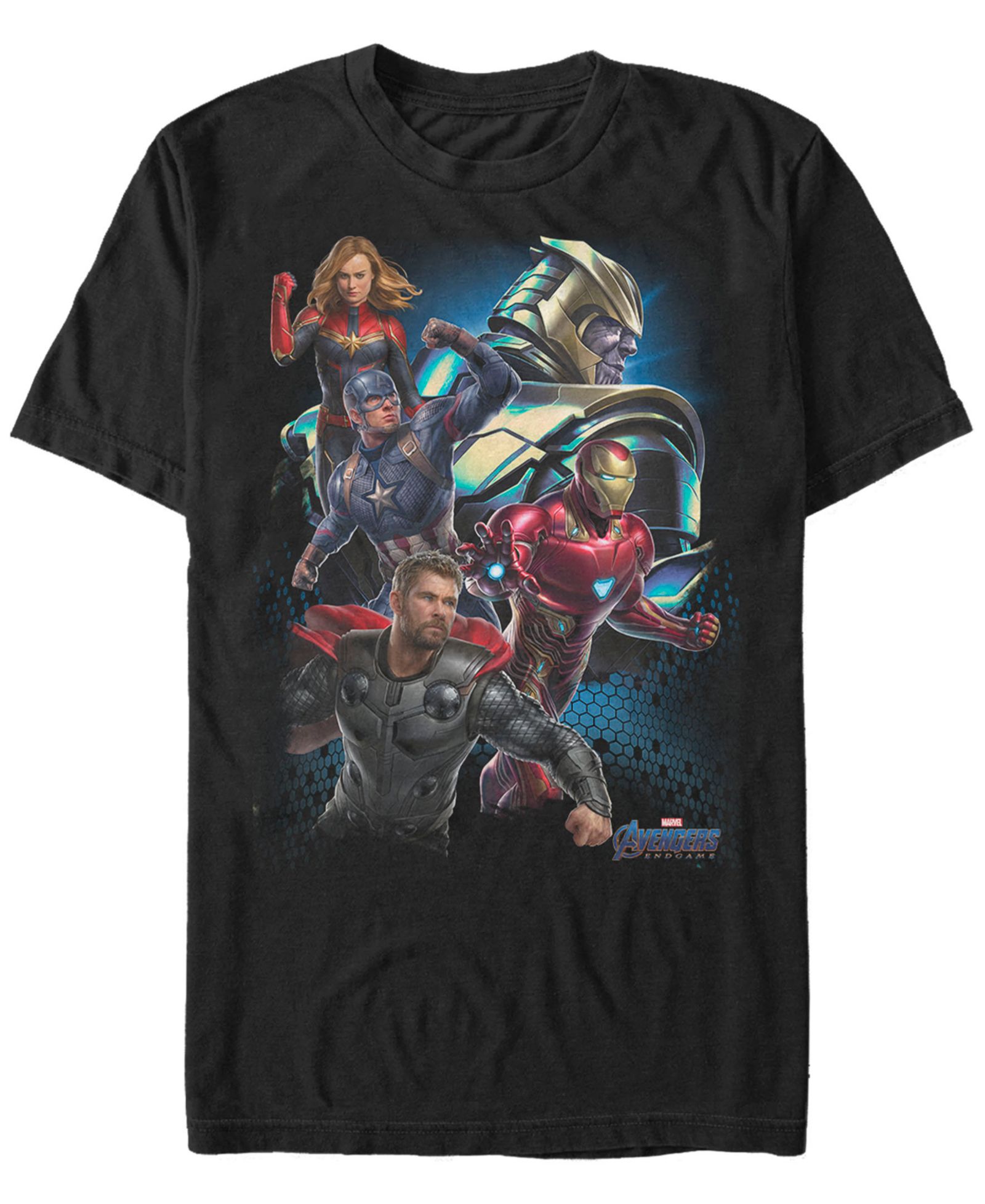 Футболка Marvel Men's Avengers Endgame Group Action Pose, Short Sleeve