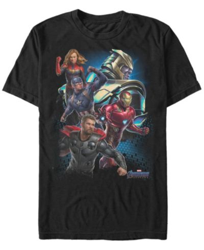 Футболка Marvel Men's Avengers Endgame Group Action Pose, Short Sleeve