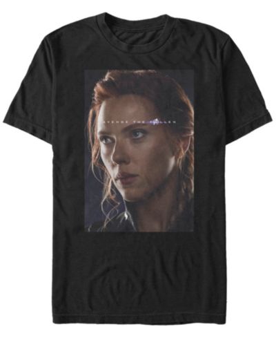 Мужская футболка Marvel Avengers Endgame Black Widow с коротким рукавом