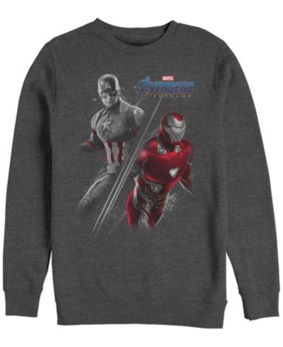 Marvel Мужской флисовый свитшот Avengers Endgame Iron Man Captain America