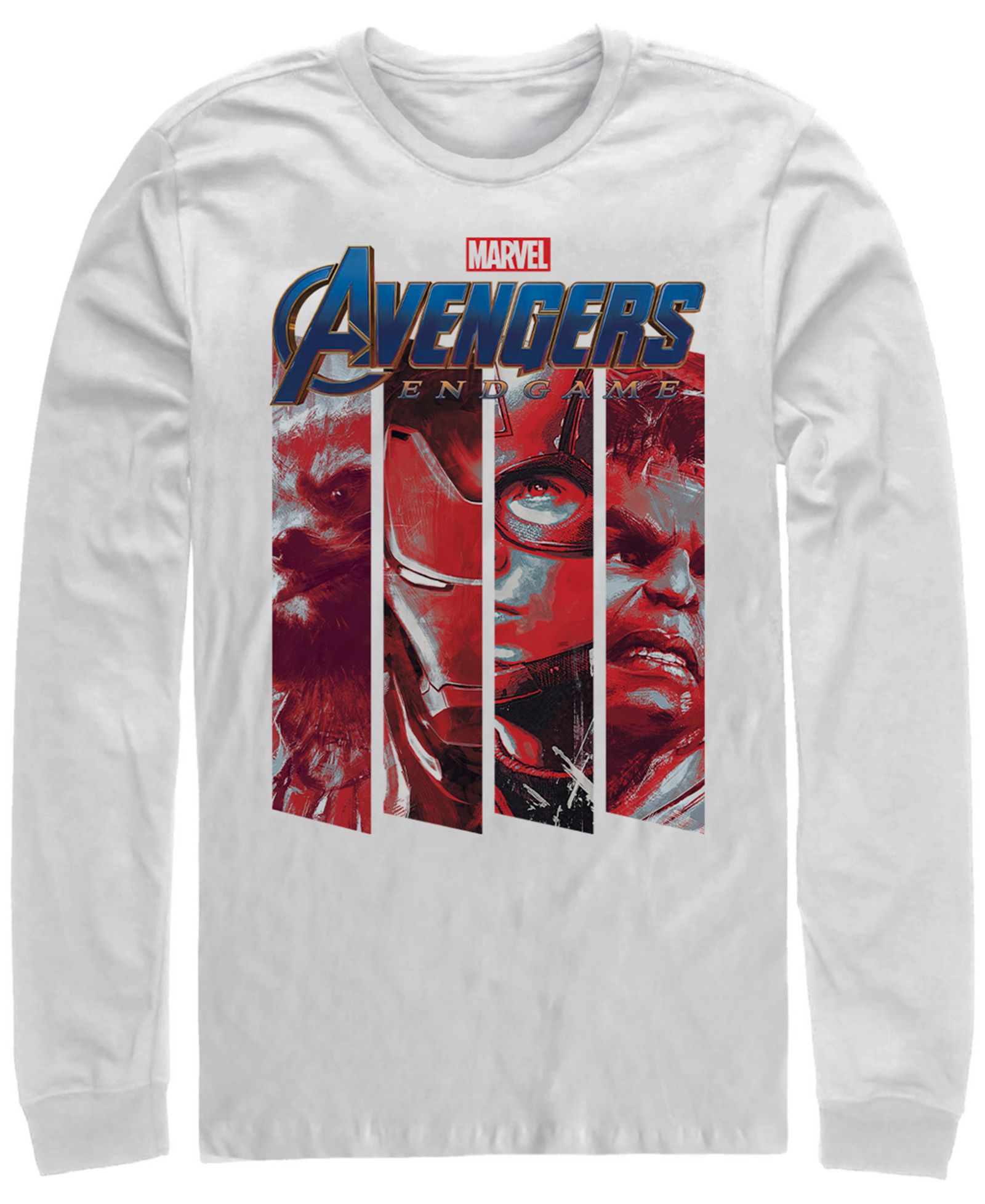 Мужская футболка Marvel Avengers Endgame Panel Logo Long Sleeve T-shirt