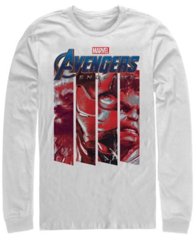 Мужская футболка Marvel Avengers Endgame Panel Logo Long Sleeve T-shirt