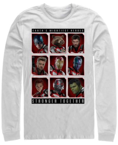 Мужская футболка Marvel Avengers Endgame Earth's Mightiest Heroes, Long Sleeve