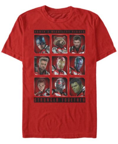 Marvel Мужская футболка Avengers Endgame Earth's Mightiest Heroes Short Sleeve