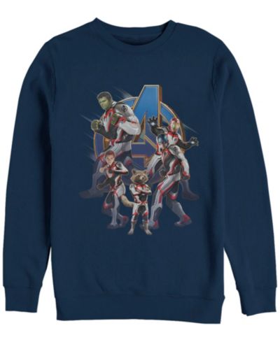 Мужское флисовое худи Marvel Avengers Endgame Suit Group Crewneck