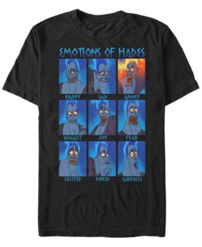 Мужская футболка Disney Hercules Hades Emotions с коротким рукавом