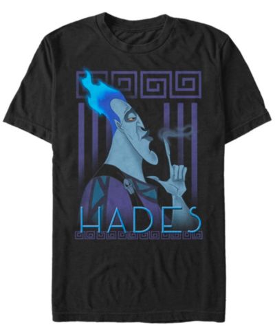 Disney Мужская футболка Hercules Hades Geometric Portrait, Short Sleeve