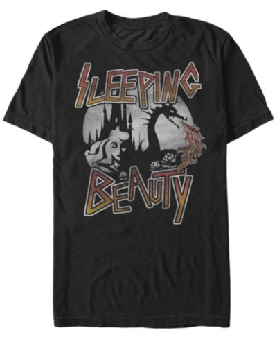 Мужская футболка Disney Sleeping Beauty Metal Dragon Fire Short Sleeve