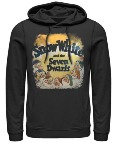 Мужское флисовое худи Disney Snow White Dwarfs Vintage Inspired Cover Pullover