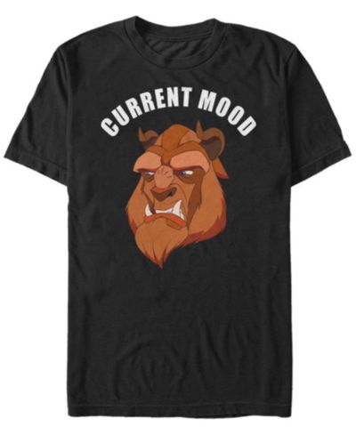 Disney Men's Beauty and the Beast Current Mood, Short Sleeve T-Shirt